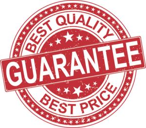 100% guarantee on our work
